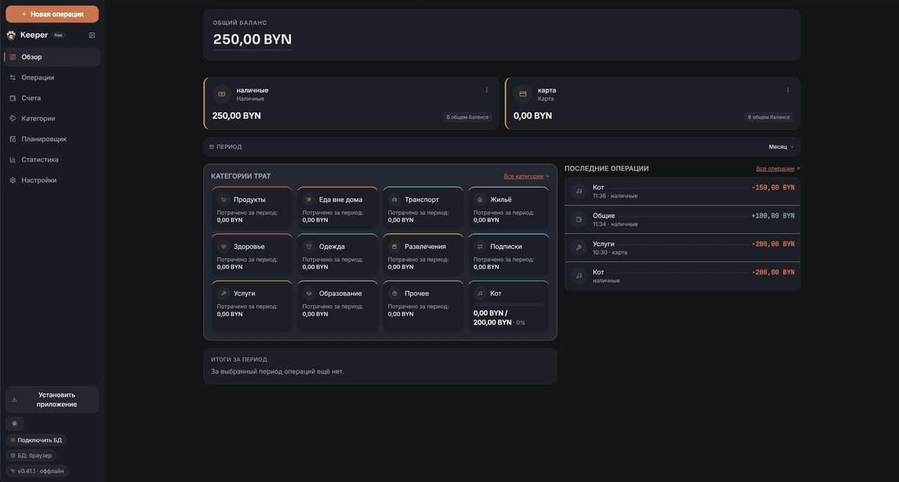 Keeper - Overview